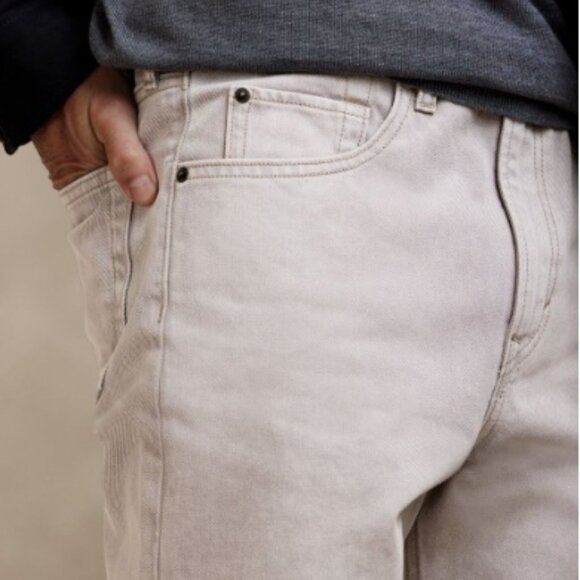 NWT - Banana Republic The 90s Straight Men's Jean, Light Gray - Size 34R - Picture 2 of 14